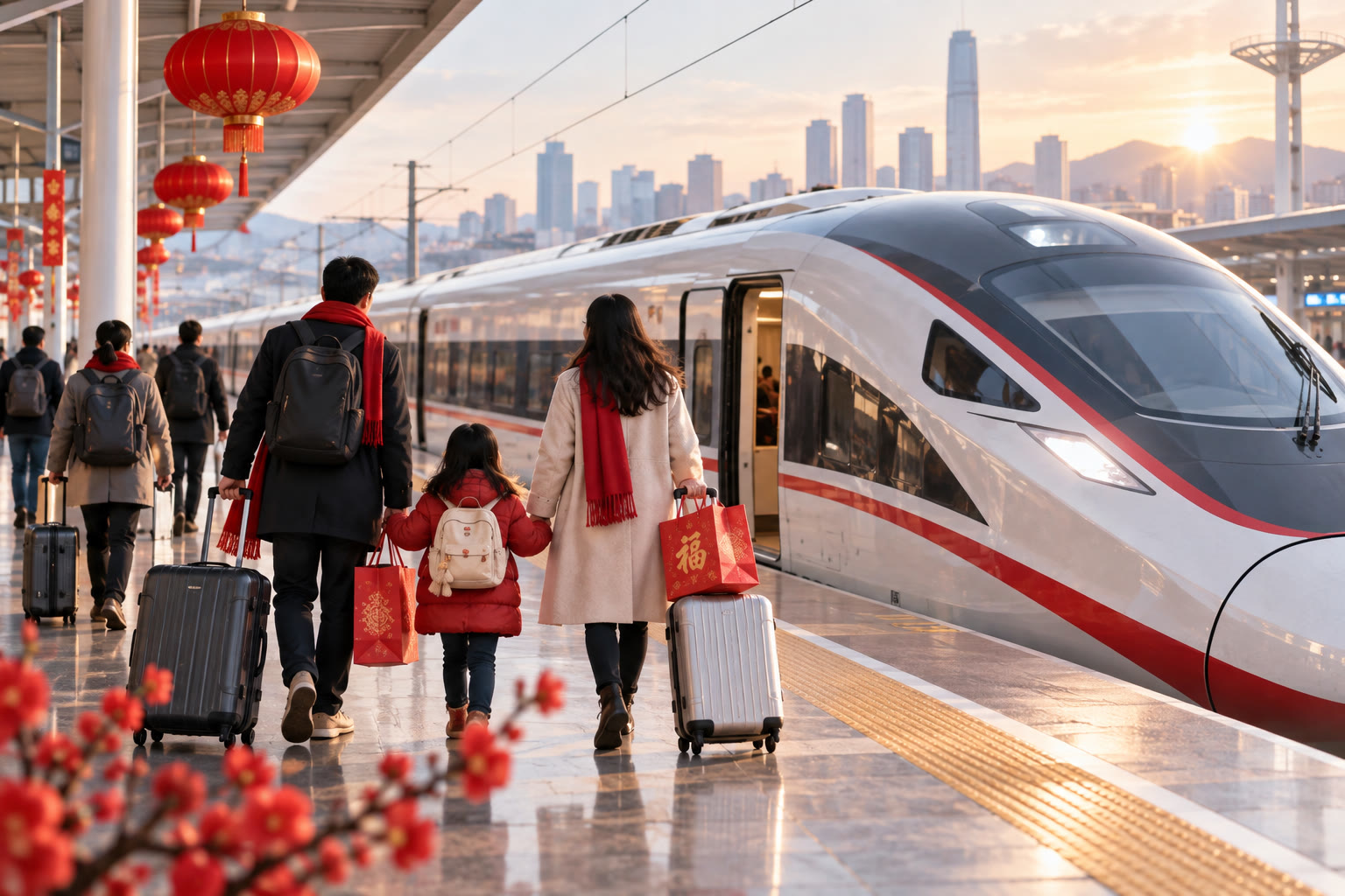 2026年春运旅客进站乘车