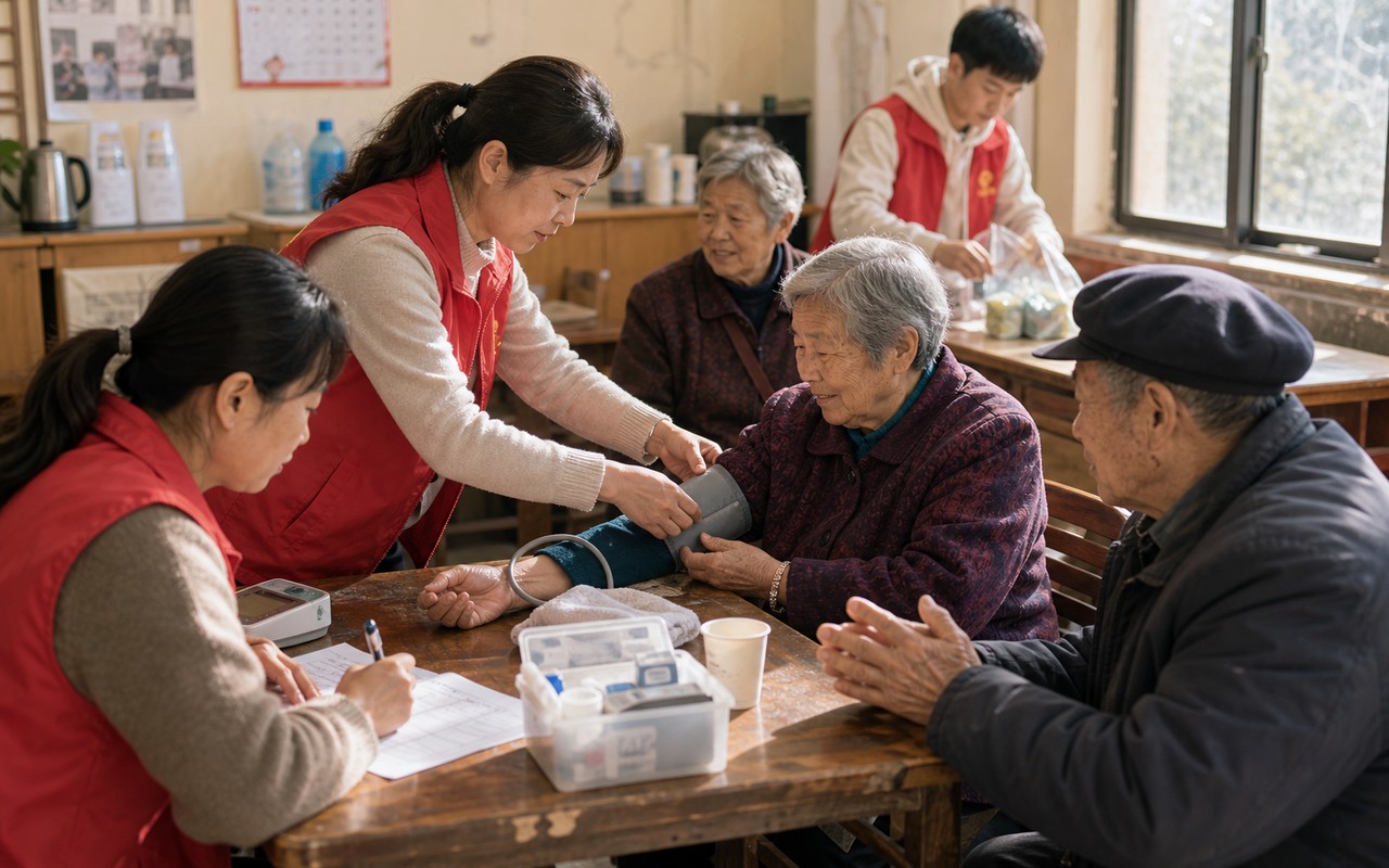 公益健康关怀与长者服务现场
