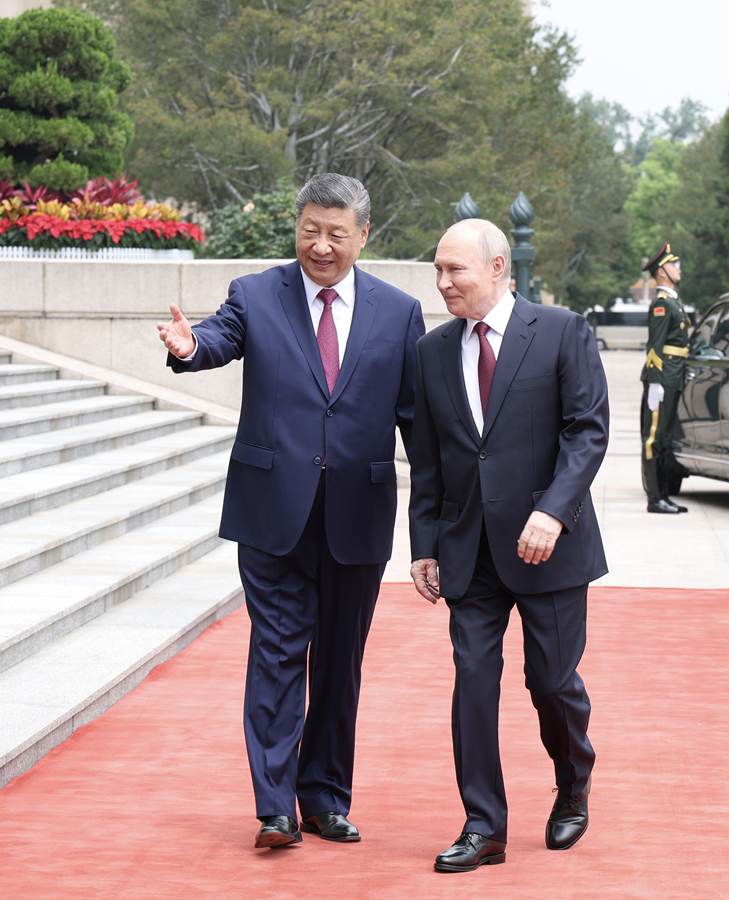 习近平同俄罗斯总统普京会谈